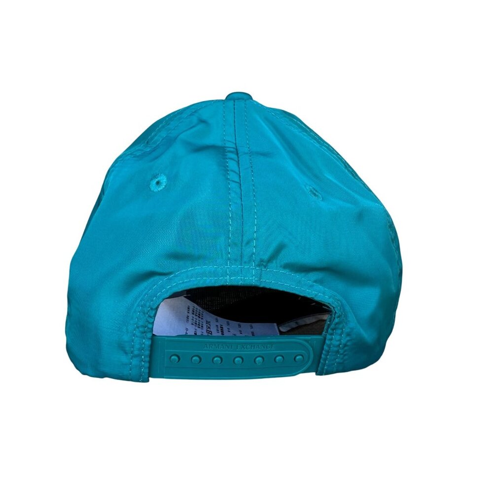 A|X Armani Exchange Men's Deep Lake Metallic Logo Snapback Baseball Cap Hat - Picture 8 of 13